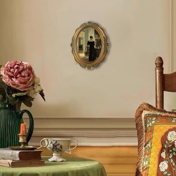 SIKOO Vintage Picture Frame 5x7 Oval Antique Decor