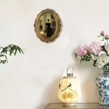 SIKOO Vintage Picture Frame 5x7 Oval Antique Decor