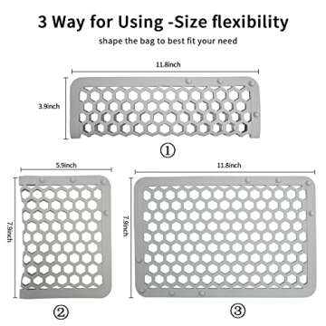 REVEX Silicone Dishwasher Bag,Dishwasher Basket for Baby Items,Baby Bottle Dishwasher Baskets with A...