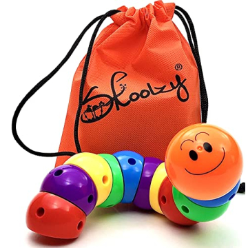 Skoolzy Rainbow Caterpillar Building Toy for Kids & Adults