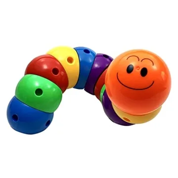 Skoolzy Rainbow Caterpillar Building Toy for Kids & Adults