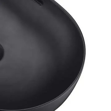 Miyili Matte Black Bathroom Vessel Sink for Modern Homes