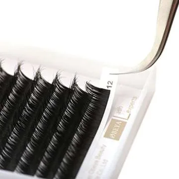 3D Mink Eyelash Extensions Individual Mink Lashes Private Natural False Eyelashes,C Curl Mixed Length 8-14mm (8-14mix)