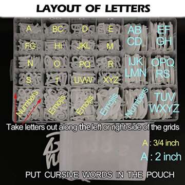 Light Pink Felt Letter Board 10x10 Inches with Letter Organizer + 466 White Pre-cut Letters (3/4’’, 2’’ & cursive). Changeable Letter Board with Stand Letter Case Oak Easel Message Board with Letters