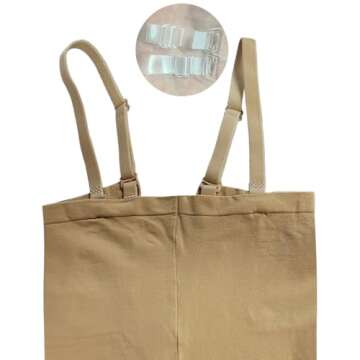 WYHDY Women's Ballet Nude Full Body Dance Tights Transparent and Nude Straps(8D52-05-S/M)