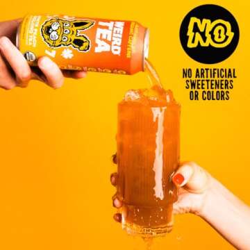 Drink Weird Organic White Peach Oolong Tea - Energy Drink Alternative