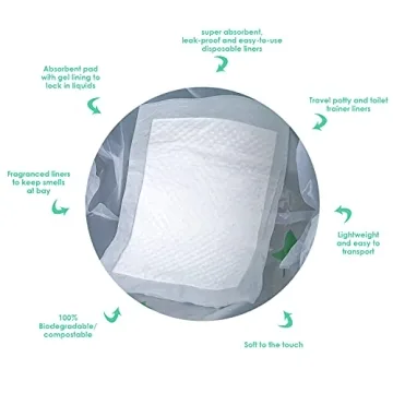 Disposable Potty Liners for Toddlers Travel Hygiene 30 Pack