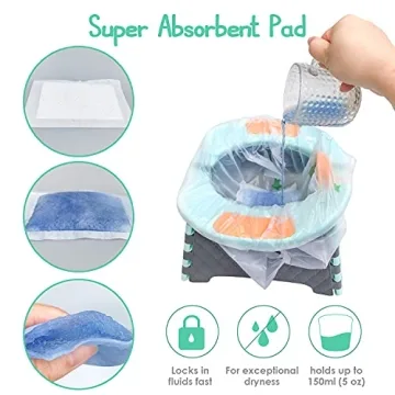 Disposable Potty Liners for Toddlers Travel Hygiene 30 Pack