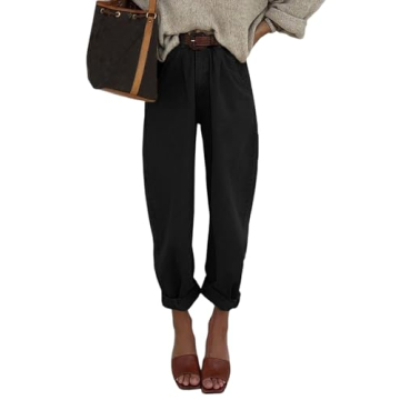 Astylish Black Jeans for Women High Waisted Baggy Boyfriend Mom Cropped Denim Pants Black Size 6