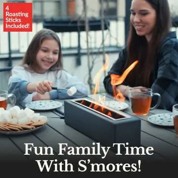 Mini Tabletop Fire Pit for Indoor & Outdoor Use