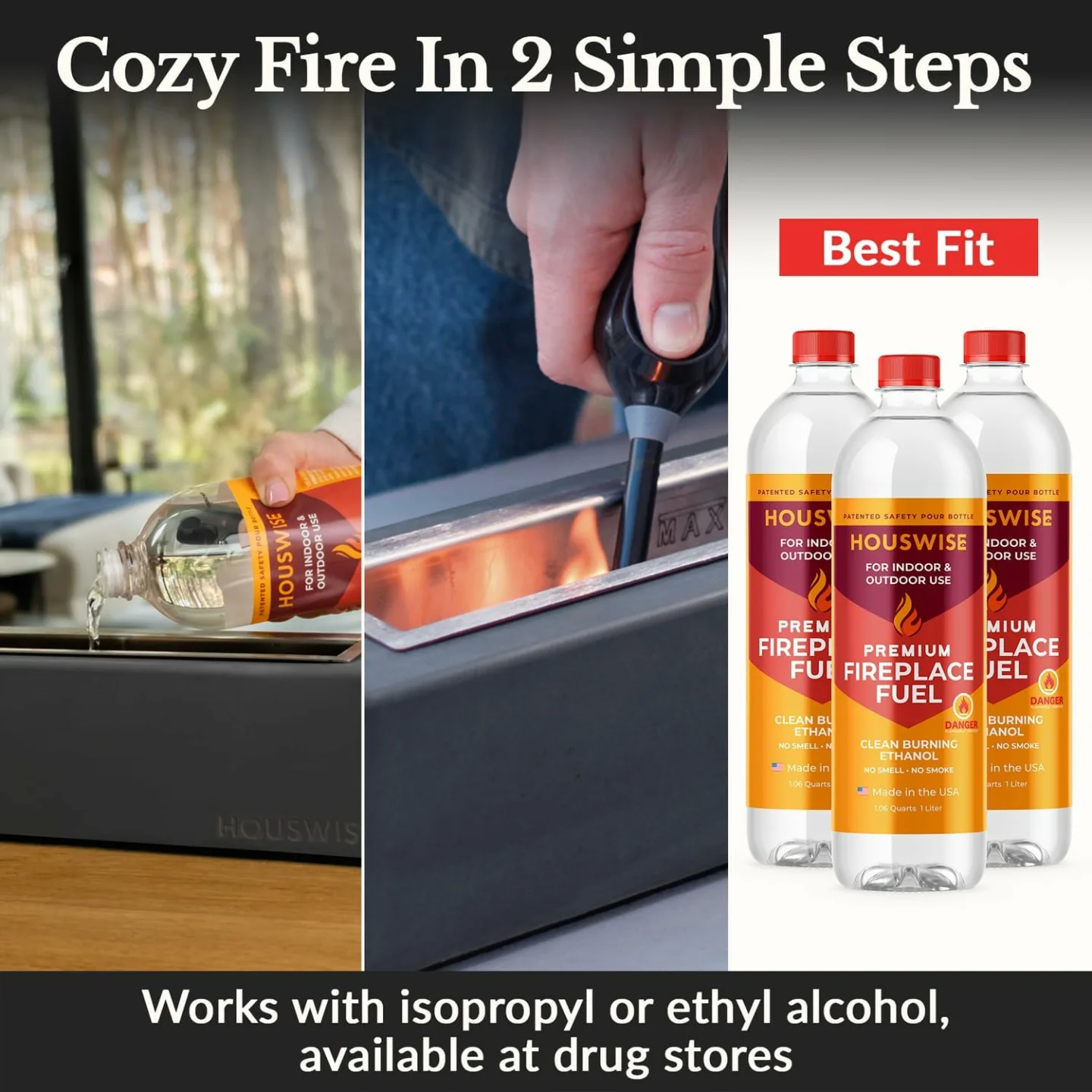 Mini Tabletop Fire Pit for Indoor & Outdoor Use