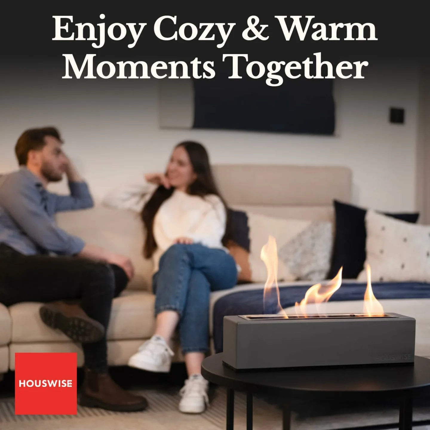 Mini Tabletop Fire Pit for Indoor & Outdoor Use