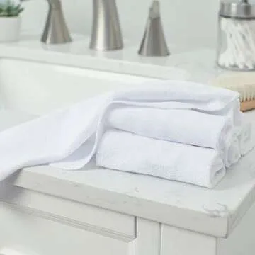 Gerber Washcloth, White, 6-Count