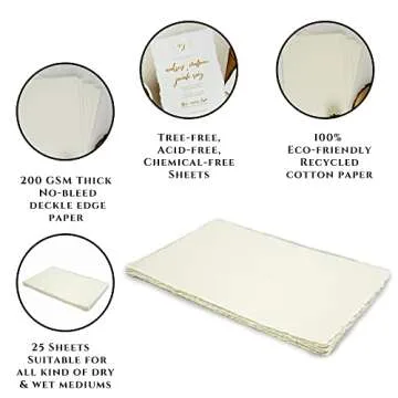 Leather Village 6 x 4 Mixed Media Watercolor Paper - 150 GSM