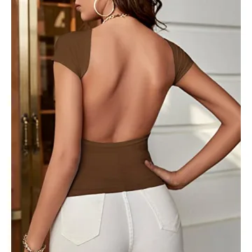 Chic ForeFair Women Backless Top for Every Occasion