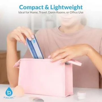 Pursonic Portable UV Toothbrush Sanitizer Case - Travel Toothbrush Sanitizer and Holder - Toothbrush Sanitizer with UV Light & Auto Shut Off Timer