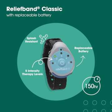 Reliefband Classic – Fast-Acting Anti-Nausea Wristband