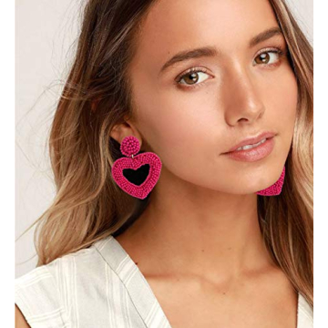 XOCARTIGE Handmade Valentine's Day Earrings for Women