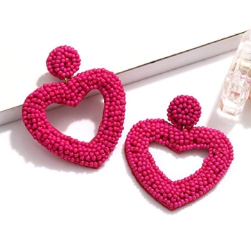XOCARTIGE Handmade Valentine's Day Earrings for Women