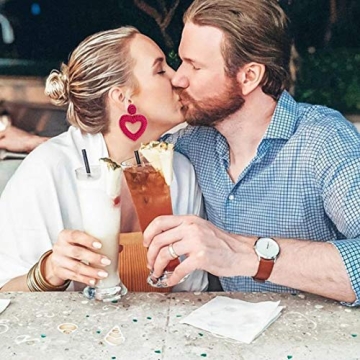 XOCARTIGE Handmade Valentine's Day Earrings for Women