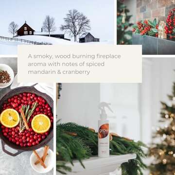 Grow Fragrance Holiday Hearth Air Freshener Spray 5 oz