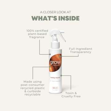 Grow Fragrance Holiday Hearth Air Freshener Spray 5 oz