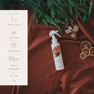 Grow Fragrance Holiday Hearth Air Freshener Spray 5 oz