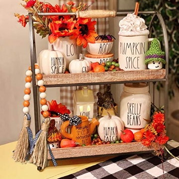 R HORSE Wood Bead Tassel Garland for Rustic Home Decor