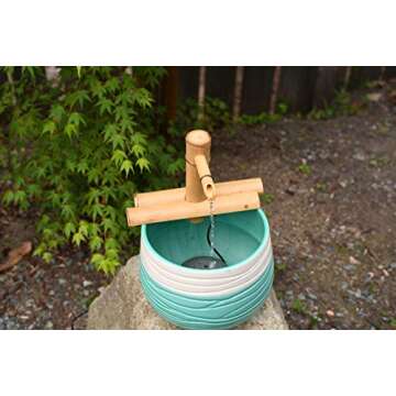Bamboo Accents Zen Garden Fountain for All Spaces