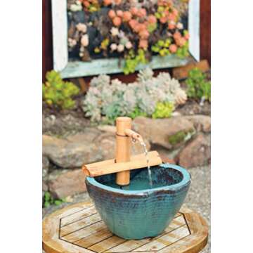 Bamboo Accents Zen Garden Fountain for All Spaces