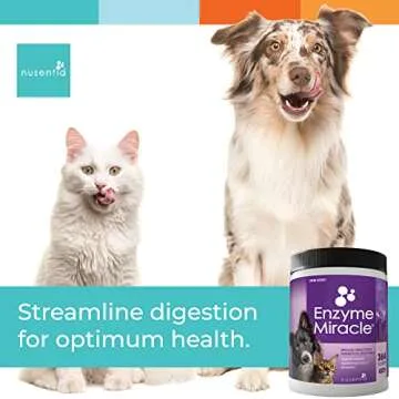 Nusentia Enzyme Miracle: Digestive Enzymes for Pets (364 Scoops, Powder)