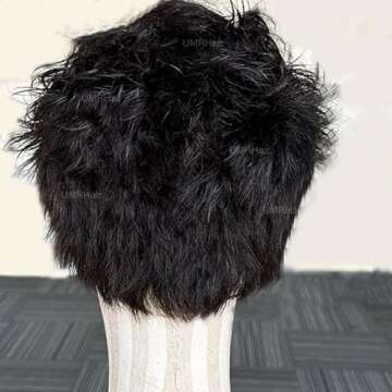 Short Pixie Cut Curly 13X6 Deep Part Lace Front Wig for Men Human Hair Natural Black Loose Curly Men Wigs Human Hair Preplucked Glueless Wig 8inch 130Density