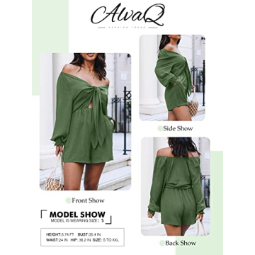 Stylish AlvaQ Women's Summer Romper with Pockets