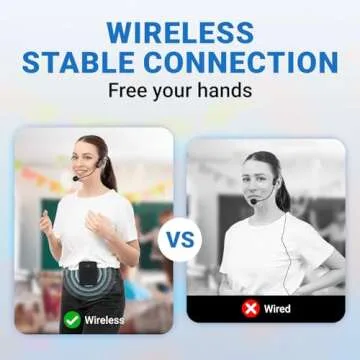 Portable Voice Amplifier Headset for Teachers and Events