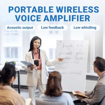 Portable Voice Amplifier Headset for Teachers and Events