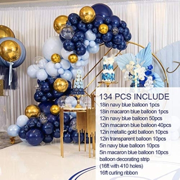Navy Blue Balloon Arch Garland Kit for Every Celebration