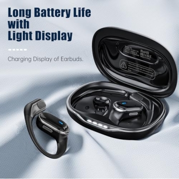 TRAUSI Wireless Earbuds with 50H Playtime and IPX7 Waterproof