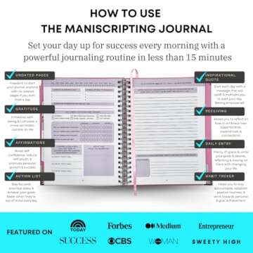 Maniscripting Journal: Your 90-Day Guided Journey to Manifestation and Self-Love