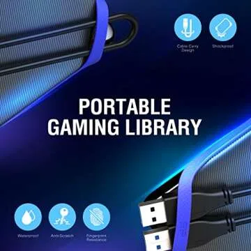 Silicon Power 2TB Portable Hard Drive A62 for Gaming & More