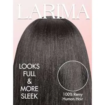 larima 200% Density Short Bob Straight Wig Human Hair for Black Women Pre Plucked 4x4 Undetectable H...
