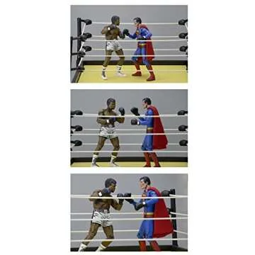 NECA DC Comics Superman vs Muhammad Ali Special Edition Action Figure (2 Pack), 7", multi-colored