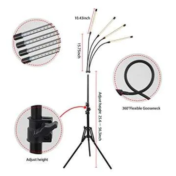 WTINTELL Full Spectrum LED Grow Light for Indoor Plants