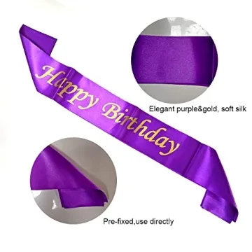 Yujiaonly 15th Birthday Party Decoration - Purple Balloons