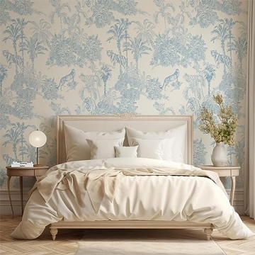 RollsRolla French Toile Peel and Stick Wallpaper for Elegant Spaces