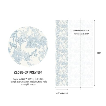 RollsRolla French Toile Peel and Stick Wallpaper for Elegant Spaces