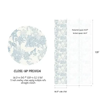 RollsRolla French Toile Peel and Stick Wallpaper for Elegant Spaces