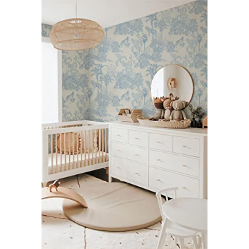 RollsRolla French Toile Peel and Stick Wallpaper for Elegant Spaces