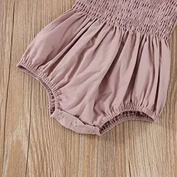 Cute Newborn Baby Girl Sleeveless Bodysuit with Headband