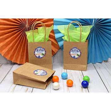 Dart Gun Birthday Stickers for Fun Party Favors and Gifts