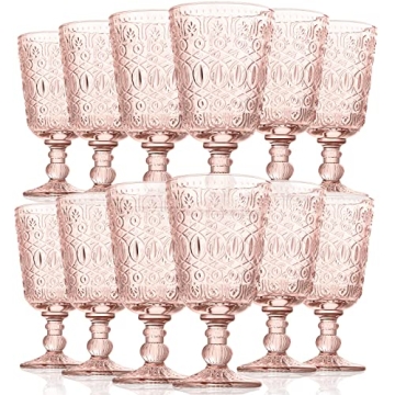Rtteri Vintage Glass Goblet Stemmed Wine Glasses Set